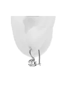 Стерлінгове срібло 925 14k 583 Zircon Сережки vec053s Російський Радянський СРСР Вінтаж вироби Ар-деко style